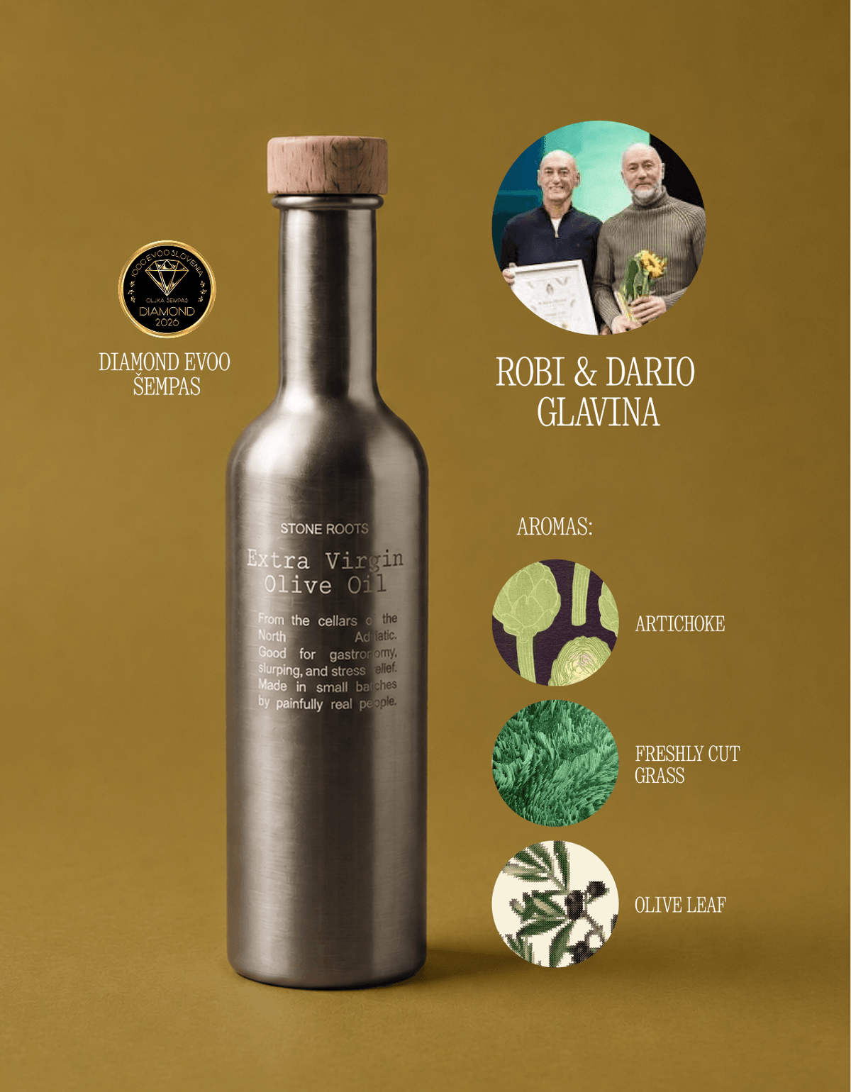 Robi and Dario Glavina olive oil
