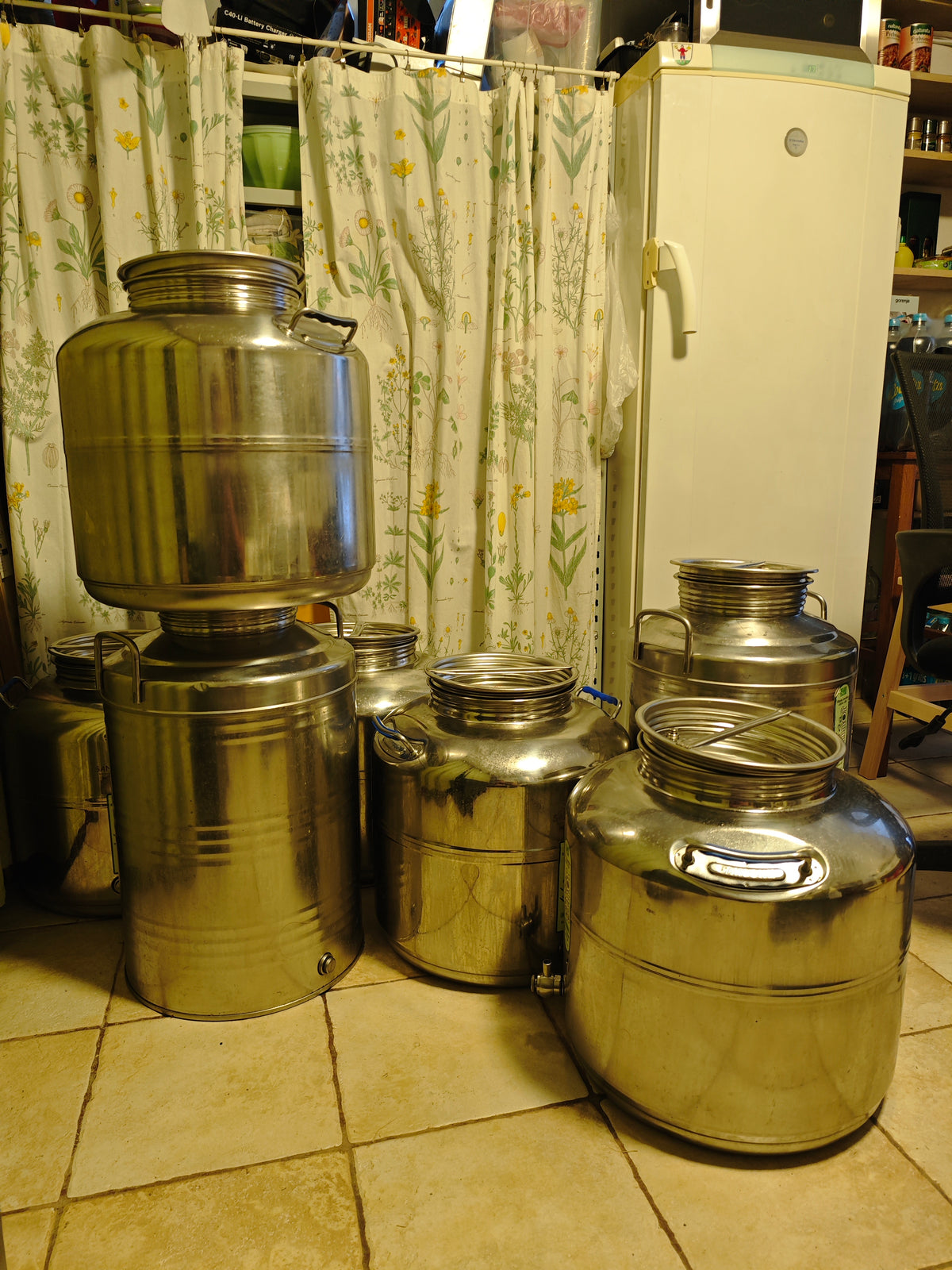 Timor olive oil mill storage tanks